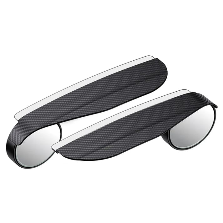 Carbon Fiber Car Mirror Blind Spot & Rain Visor Accessories