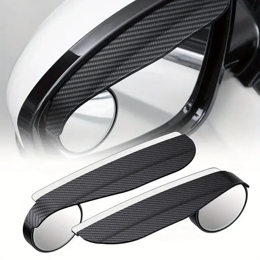 Carbon Fiber Car Mirror Blind Spot & Rain Visor Accessories